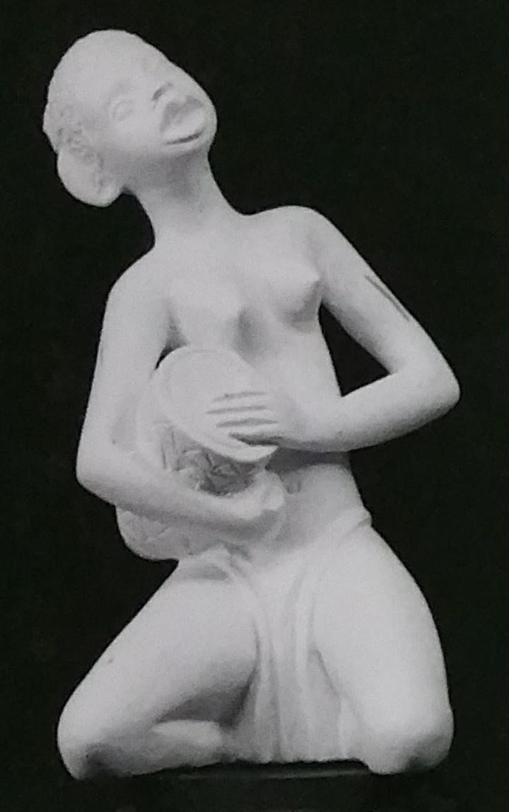 Raw chalkware statue