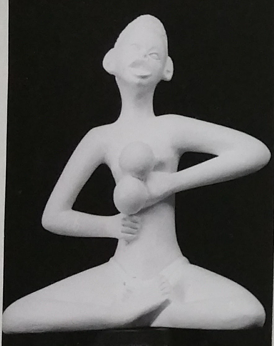 Raw chalkware statue