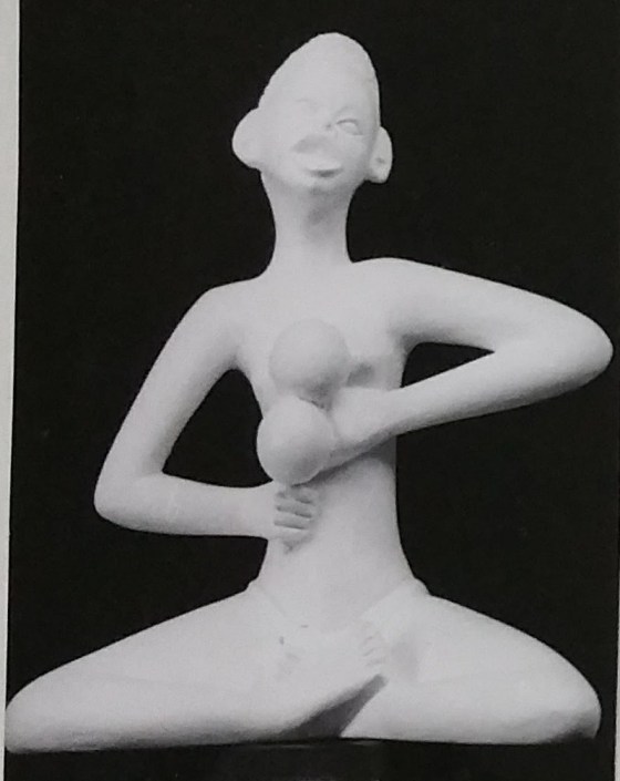 Raw chalkware statue