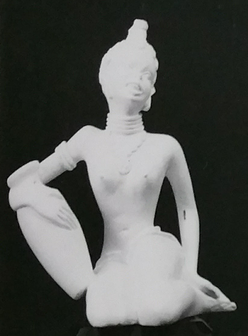 Raw chalkware statue