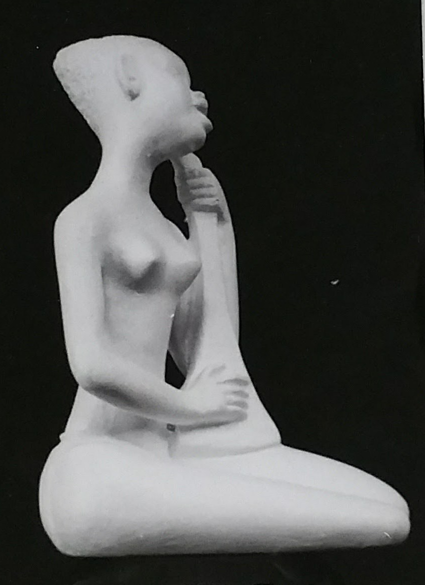 Raw chalkware statue