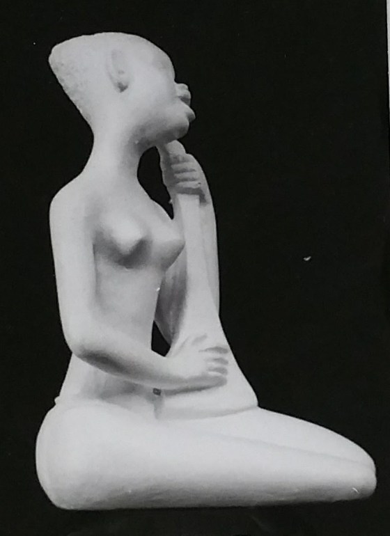 Raw chalkware statue