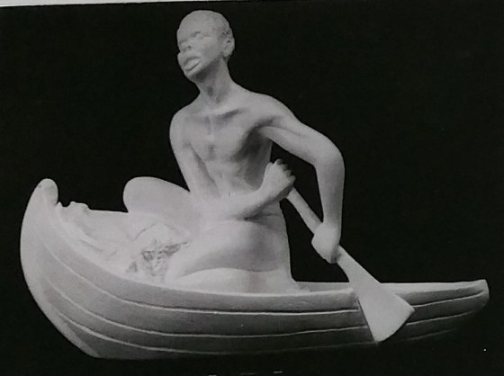 Raw chalkware statue