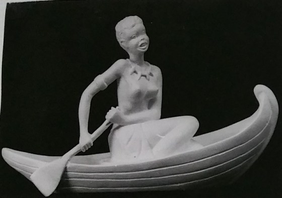 Raw chalkware statue