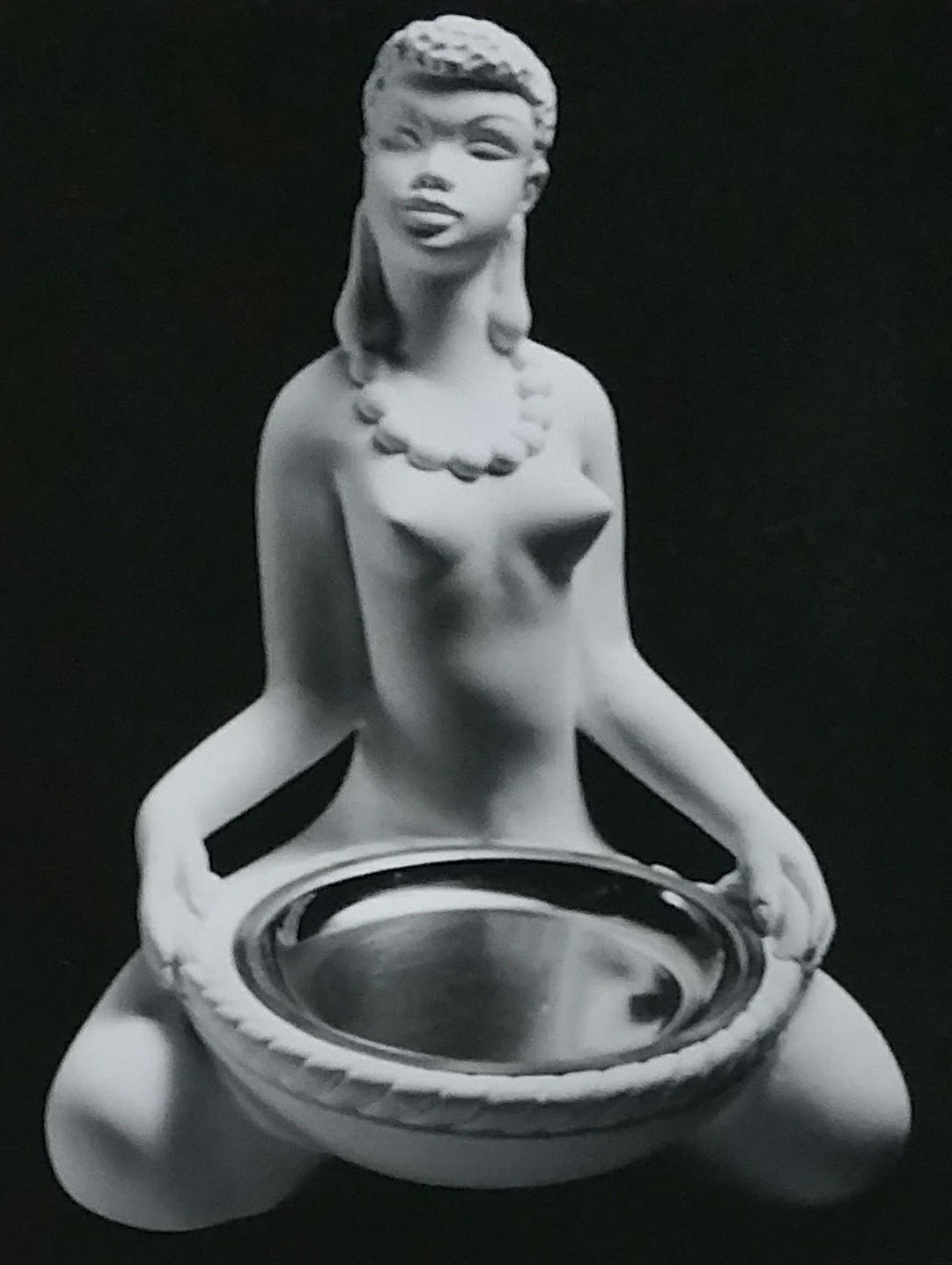 Raw chalkware statue