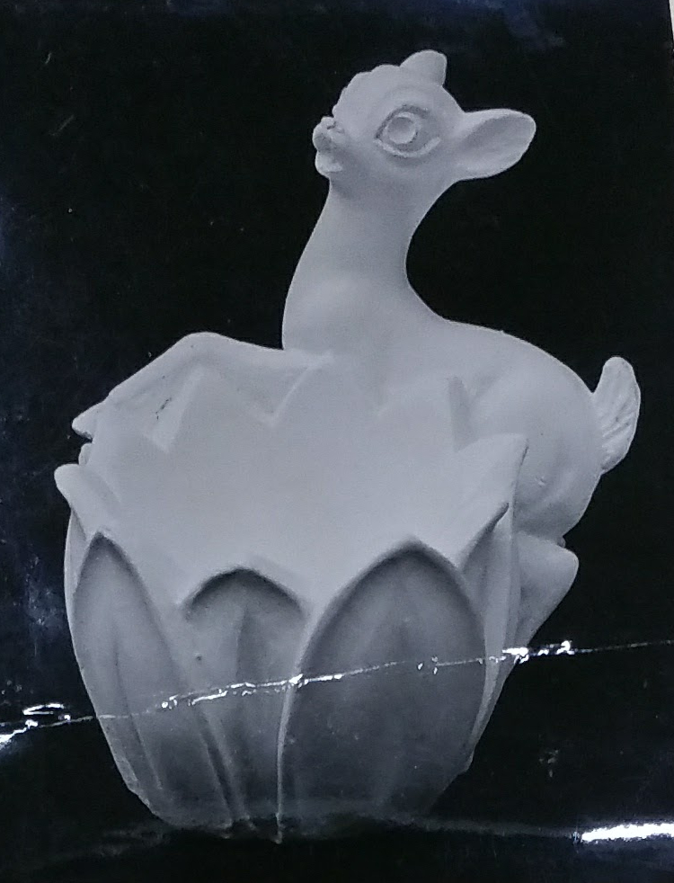 Raw chalkware statue