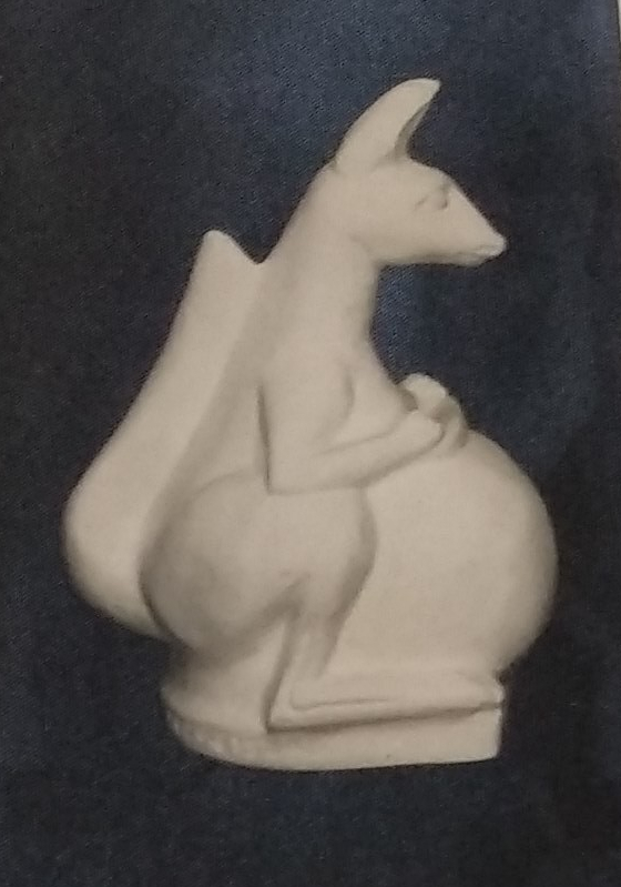 Raw chalkware statue