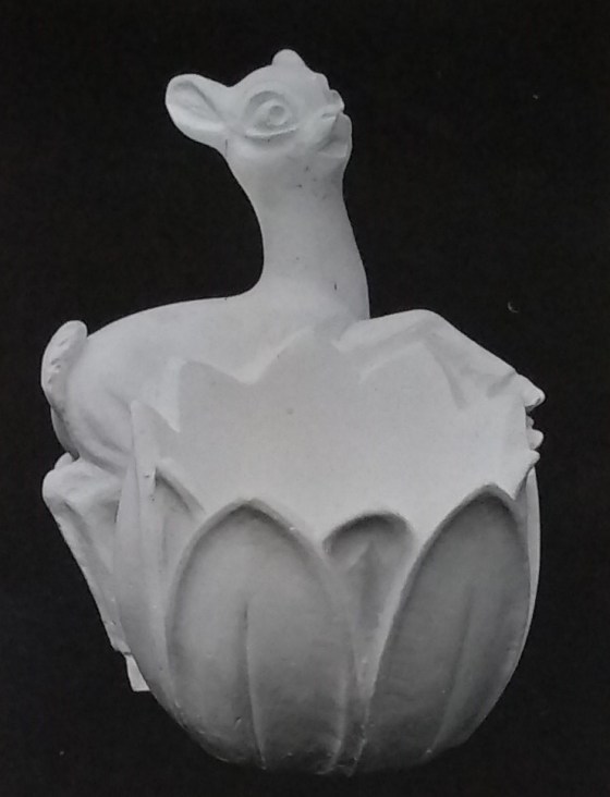 Raw chalkware statue