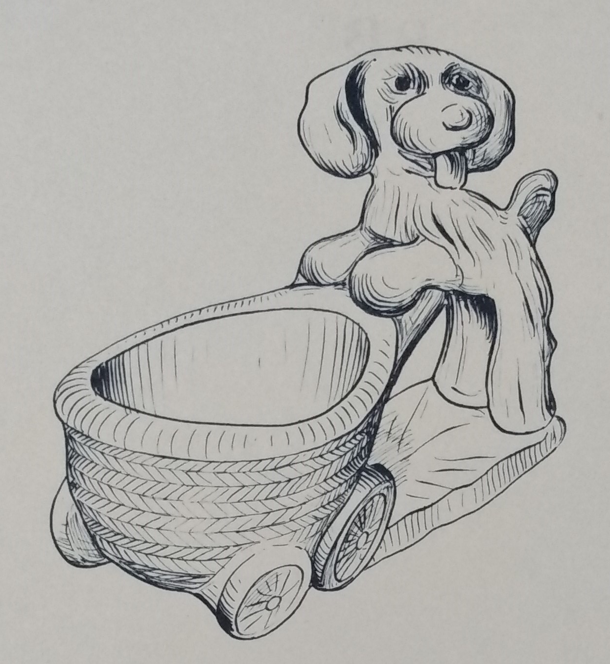 Dog ashtray