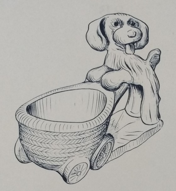 Dog ashtray