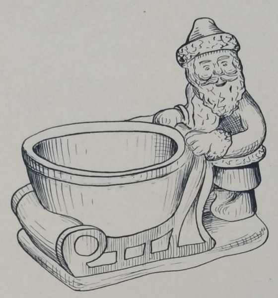 Sleigh ashtray