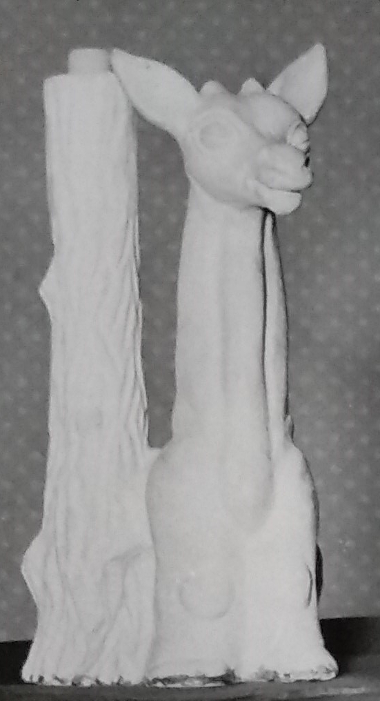 Raw chalkware statue