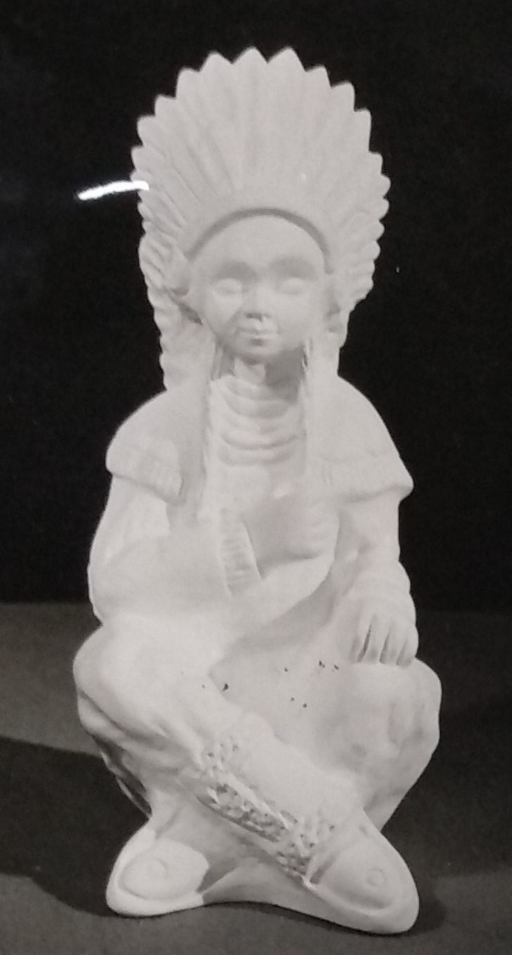 Raw chalkware statue