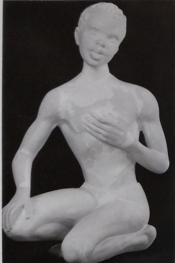 Raw chalkware statue