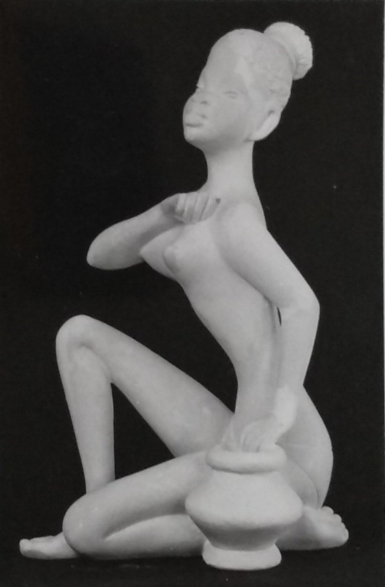 Raw chalkware statue