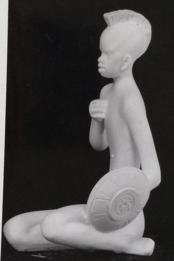 Raw chalkware statue