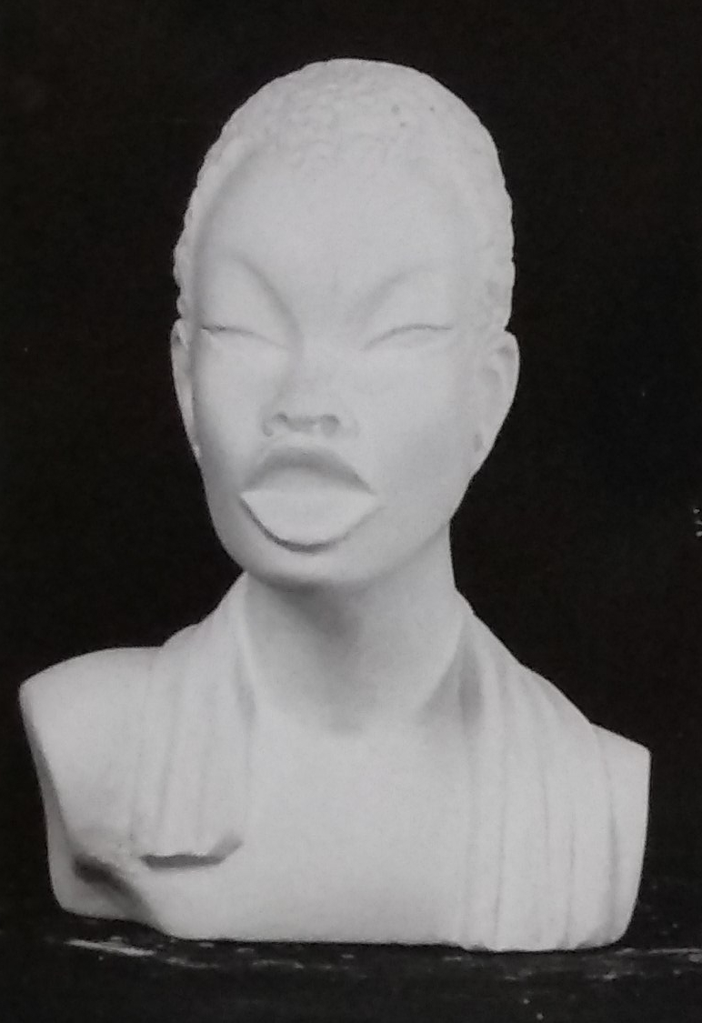 Raw chalkware bust