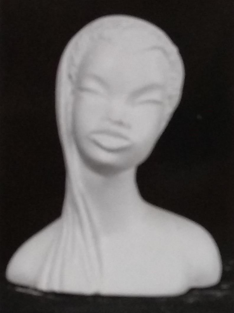 Raw chalkware bust