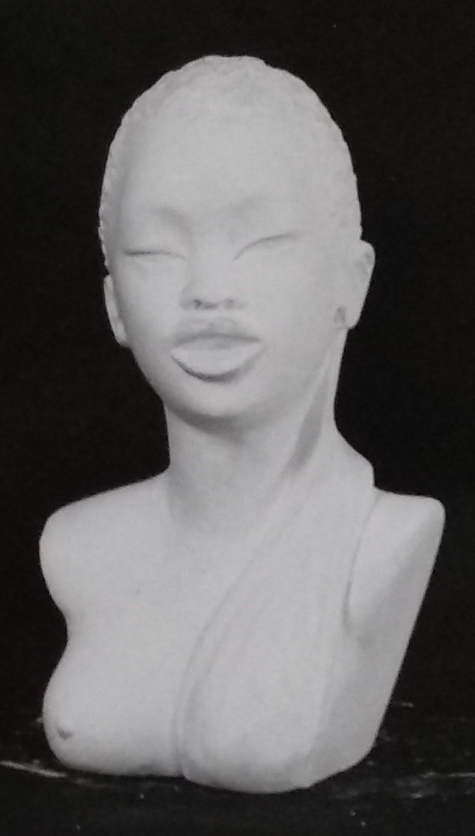 Raw chalkware bust