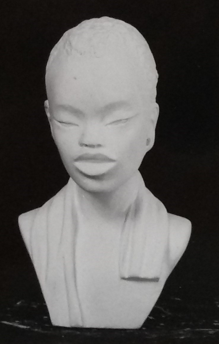 Raw chalkware bust