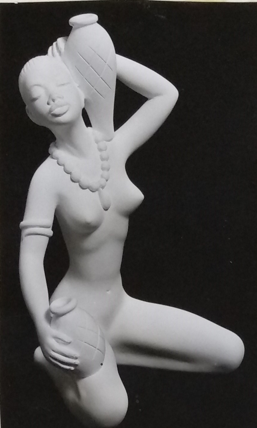 Full figurine statue in chalkware