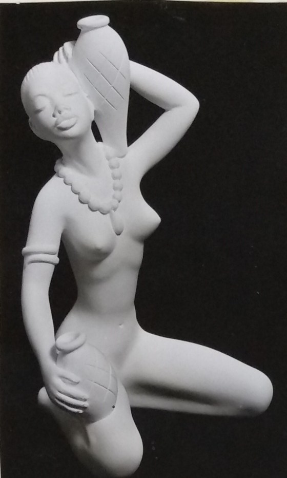 Full figurine statue in chalkware