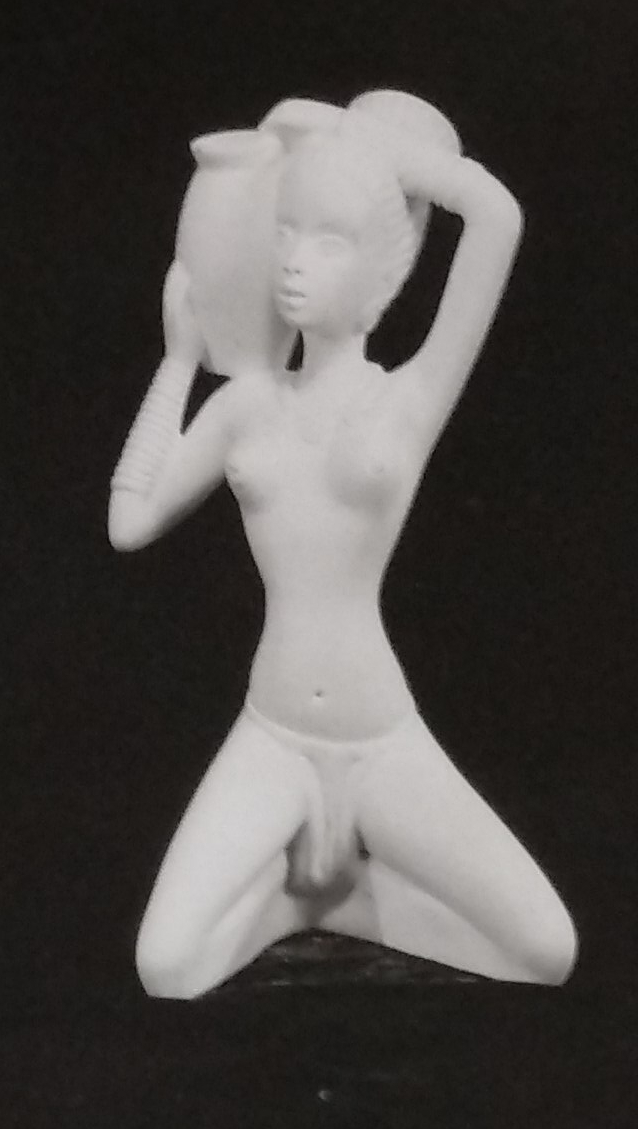 Full figurine statue in chalkware