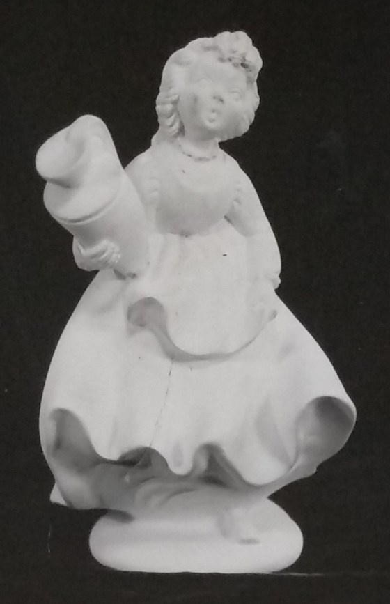 Full height figurine statue in chalkware