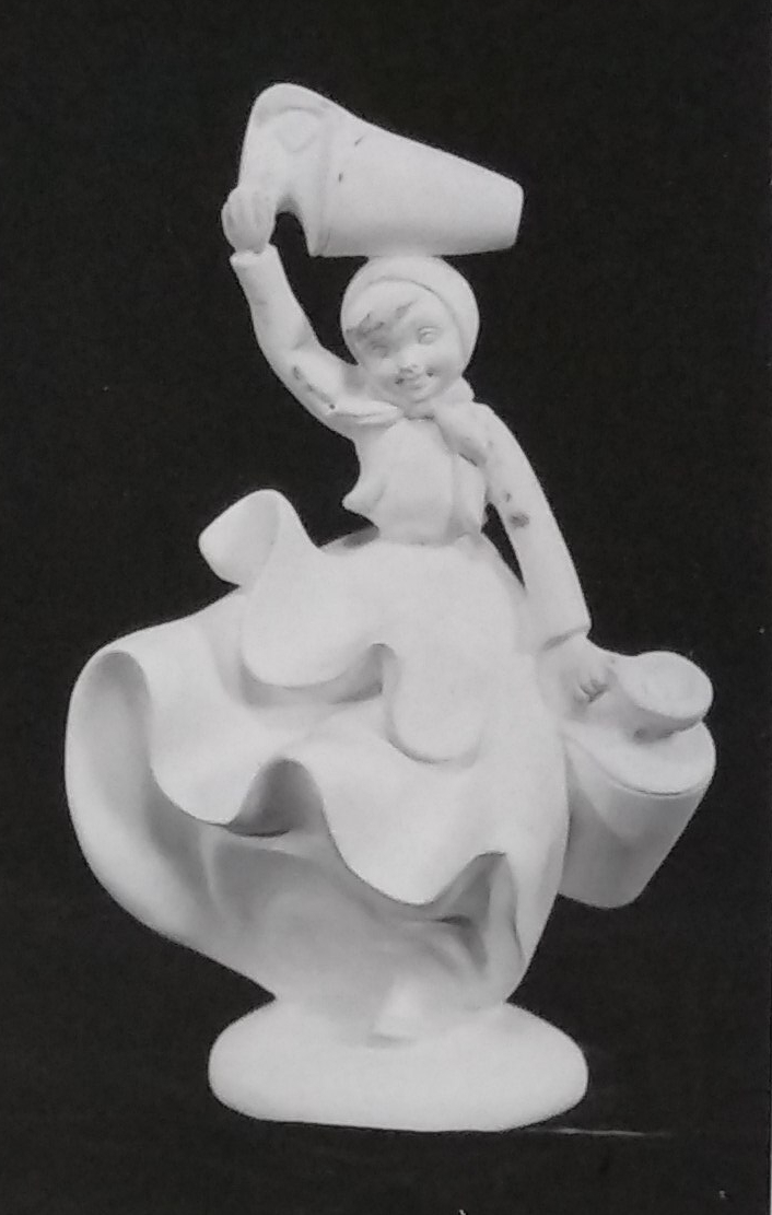 Full height figurine statue in chalkware