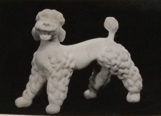 Raw chalkware poodle
