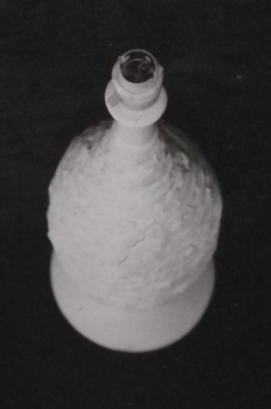 White standard lamp overhead shot