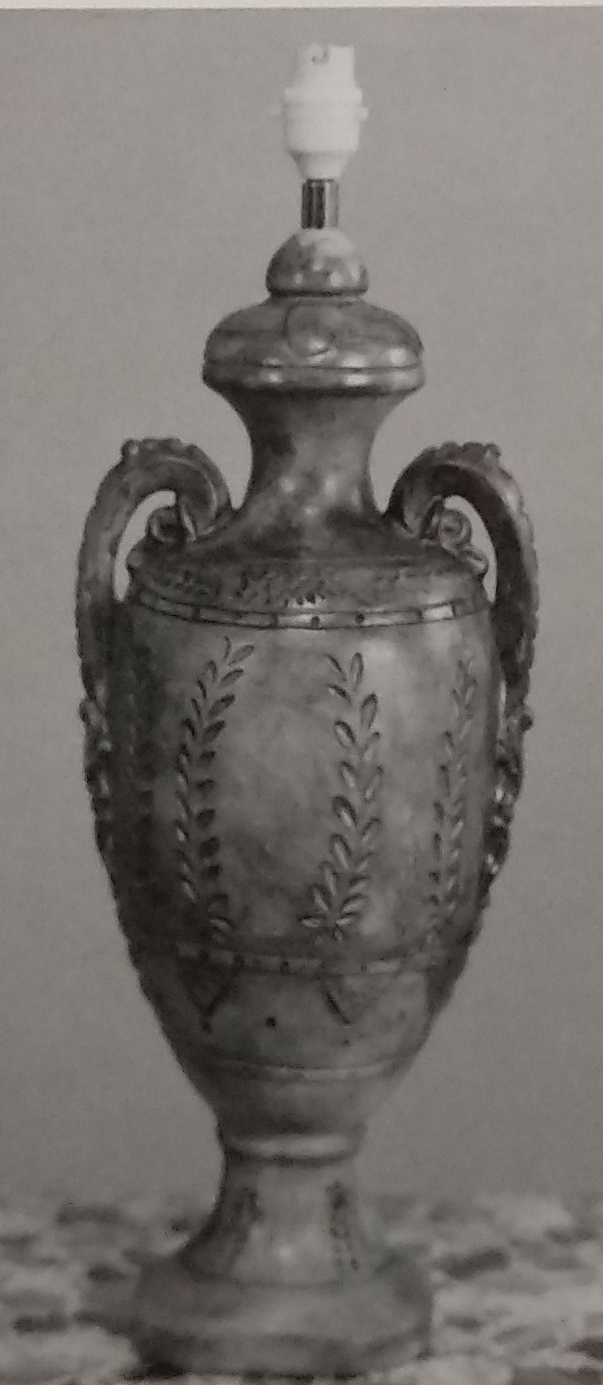 Vase shaped standard lamp