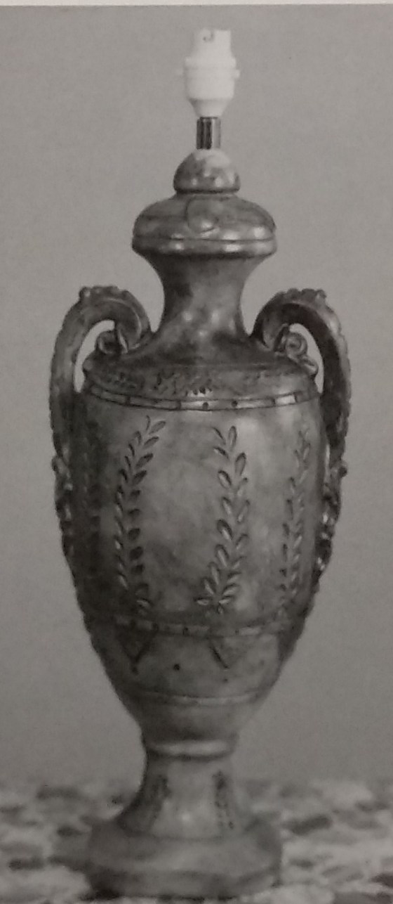 Vase shaped standard lamp