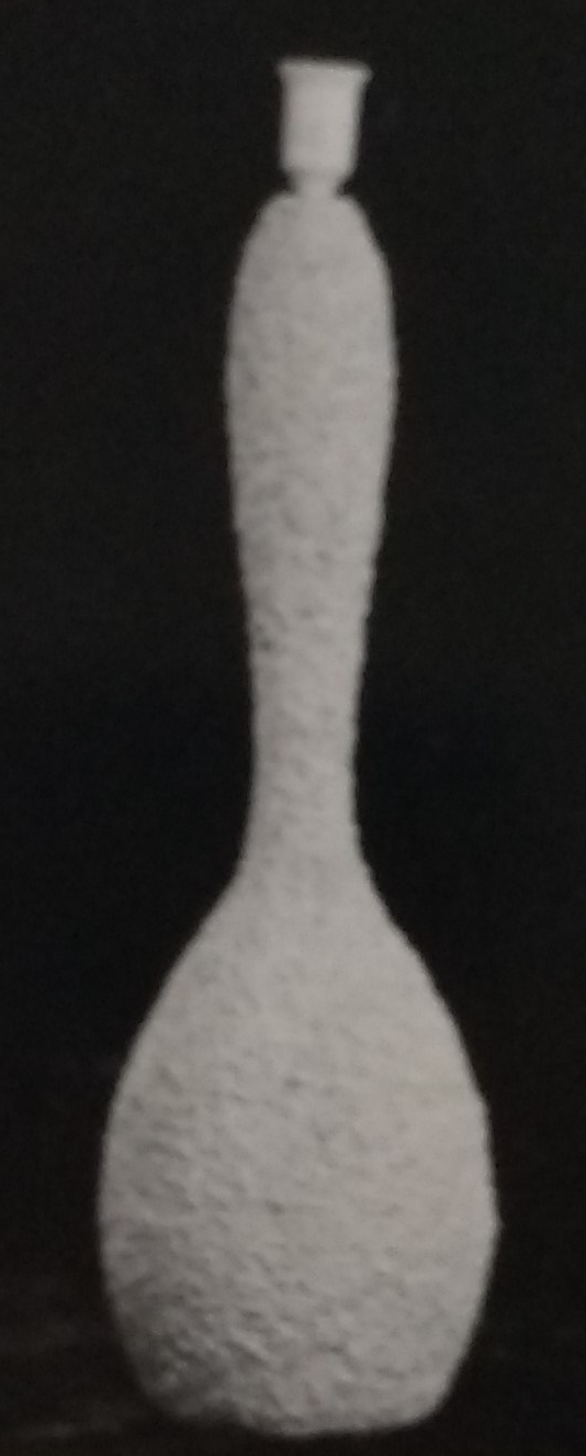 White standard lamp with random rough surface